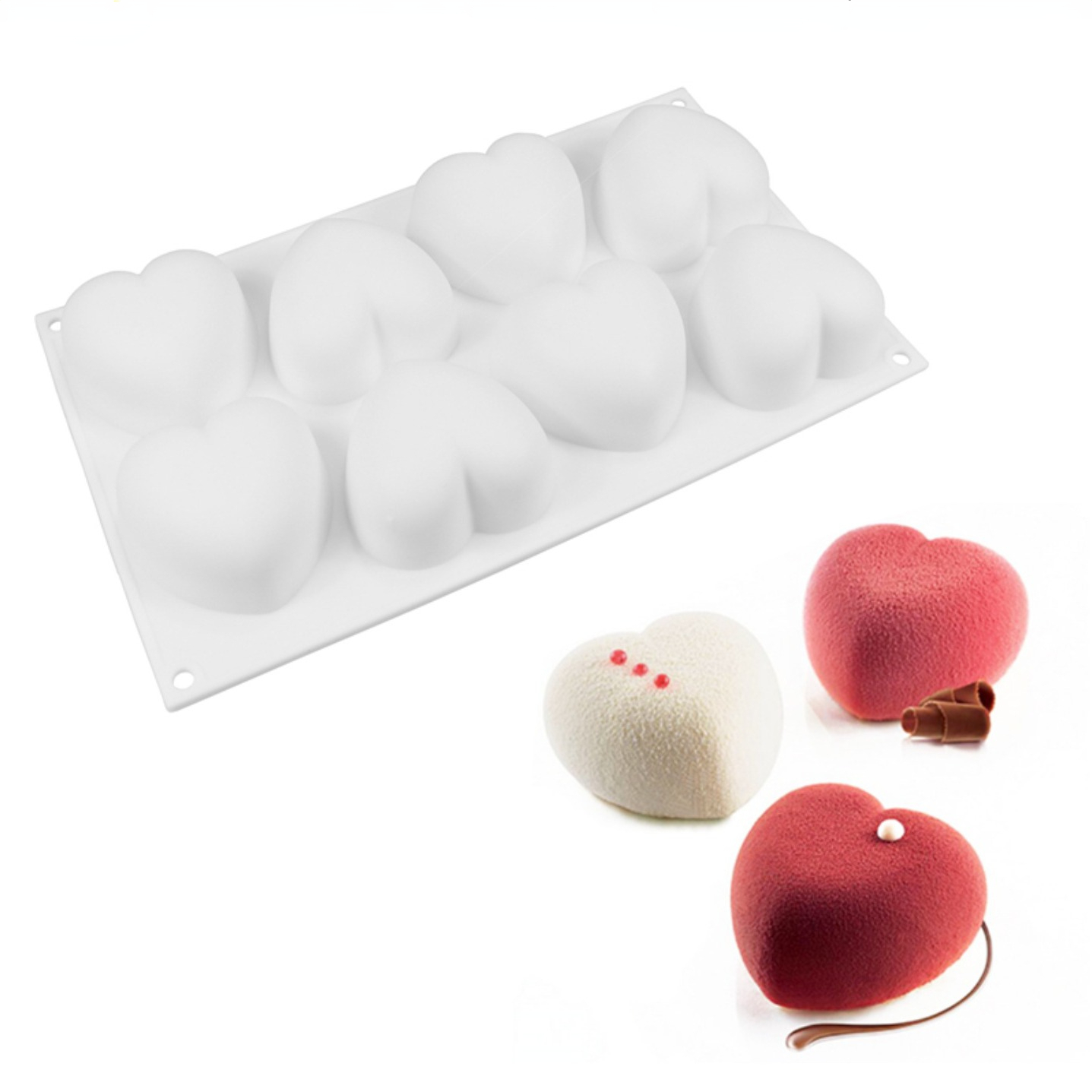 Soap Making Supplies Australia - Love Heart Silicone Soap Mold Handmade