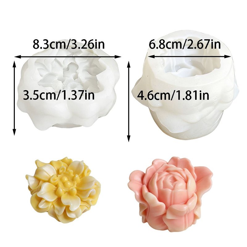 2Set3DTulip Silicone Candle Mo - огляд і ціна Soap Making Gel