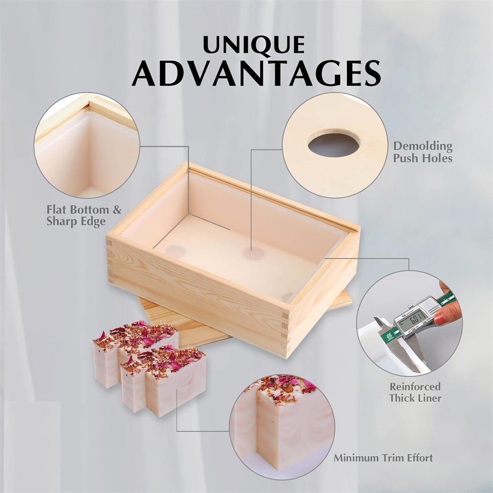 Large Soap Molds Rectangle Sil - огляд і ціна Soap Making Instructions