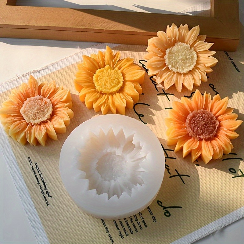 Vibrant 3D Sunflower Silicone  - огляд і ціна Soap Making Silicone Molds