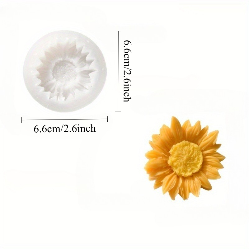 Vibrant 3D Sunflower Silicone  - огляд і ціна Soap Making Silicone Molds