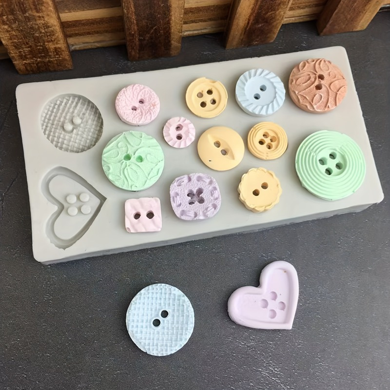 Buttons Shape Silicone Mold Si - огляд і ціна Soap Making Supplies Australia