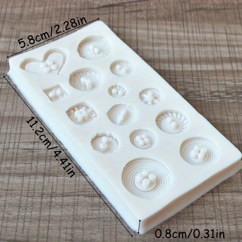 Buttons Shape Silicone Mold Si - огляд і ціна Soap Making Supplies Australia