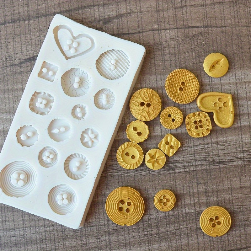 Buttons Shape Silicone Mold Si - огляд і ціна Soap Making Supplies Australia