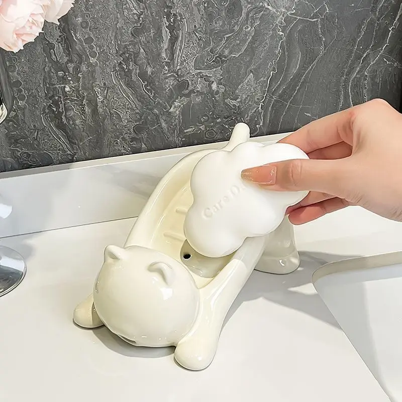 Cute Cat Drain Soap Holder Con - огляд і ціна Soap Making Supplies Australia
