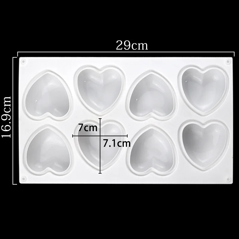 Love Heart Silicone Soap Mold  - огляд і ціна Soap Making Supplies Australia
