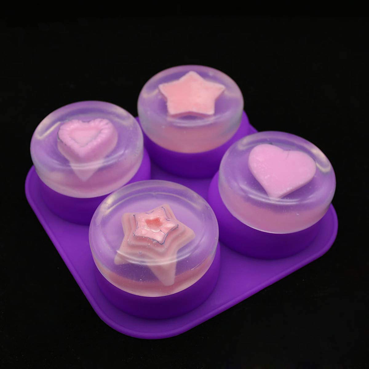 1-2 PCS 4 Cavity Reusable Roun - огляд і ціна Soap Making Supplies Australia