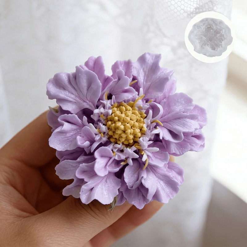 1 Dreamy Blue Potted Flower Si - огляд і ціна Soap Making Silicone Molds