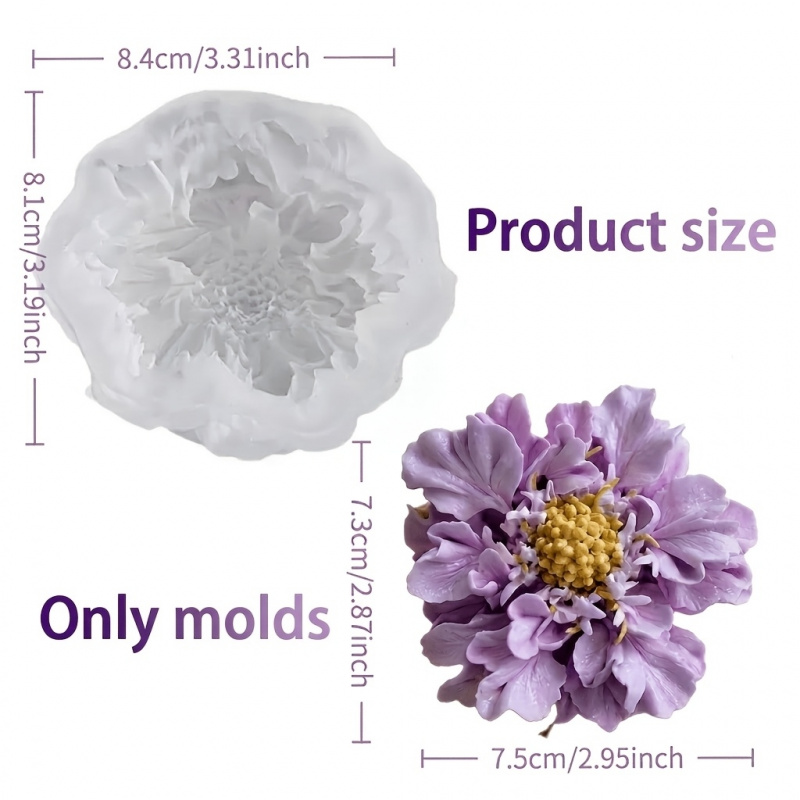 1 Dreamy Blue Potted Flower Si - огляд і ціна Soap Making Silicone Molds
