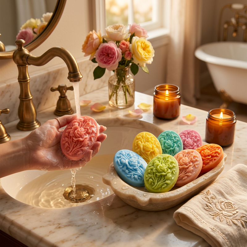 4 Silicone mold with flower sh - огляд і ціна Soap Making Gel